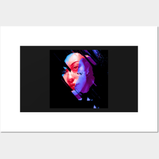 Soul Fragment - Glitch Art Portrait Posters and Art